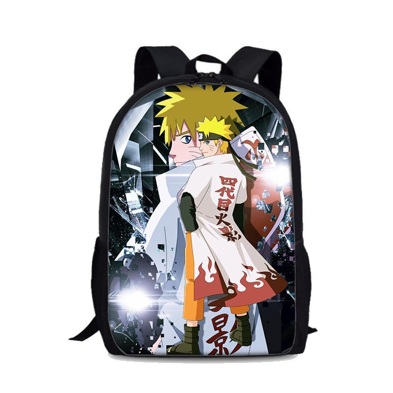 Naruto Uzumaki Kinderrucksack Mit Großem Fassungsvermögen Und Wasserabweisendem Nylon Für Schule Und Reisen