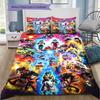 Cartoon Pattern Bedding Quilt Set Quilt Cover Pillowcase Home Decoration Birthday Gift (1 * Duvet Cover + 2 * Pillowcase, Without Core)