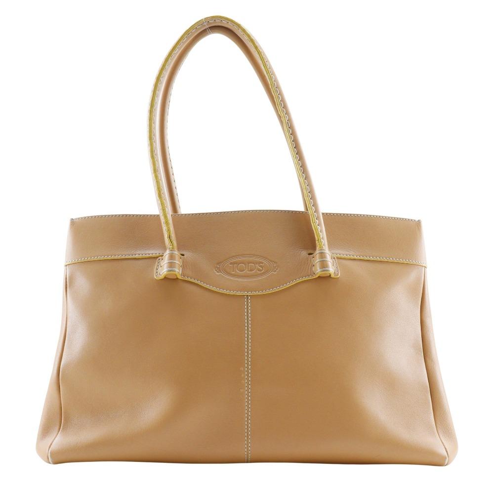 

TOD’S Mocasino Shoulder Bag beige Calfskin Women Used