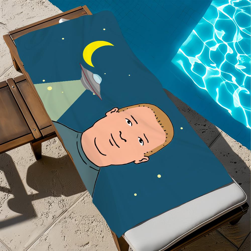 K-king H-hill cartoon Towel Beach Quick Dry Soft B-bobby Pool Towels Gift for Travel Gym Shower Camping sports