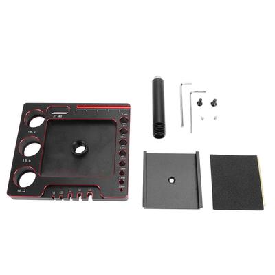 RC Auto Werkständer Professionelle Aluminiumlegierung RC Auto Reparatur Arbeitsstation mit Reparaturwerkzeugsatz für