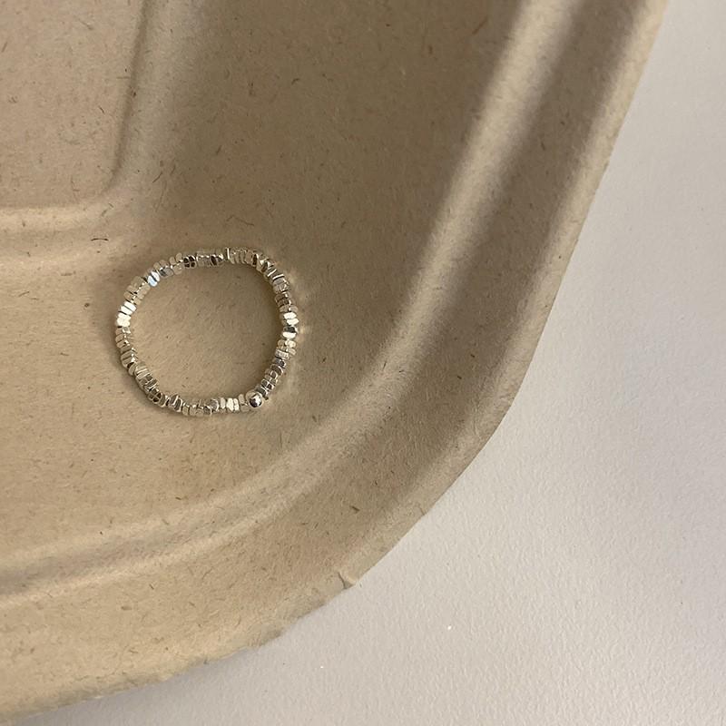 Sterling 925 Chic Silver Ring With Sparkly Zirconia Stones For Unique Womens Accessories