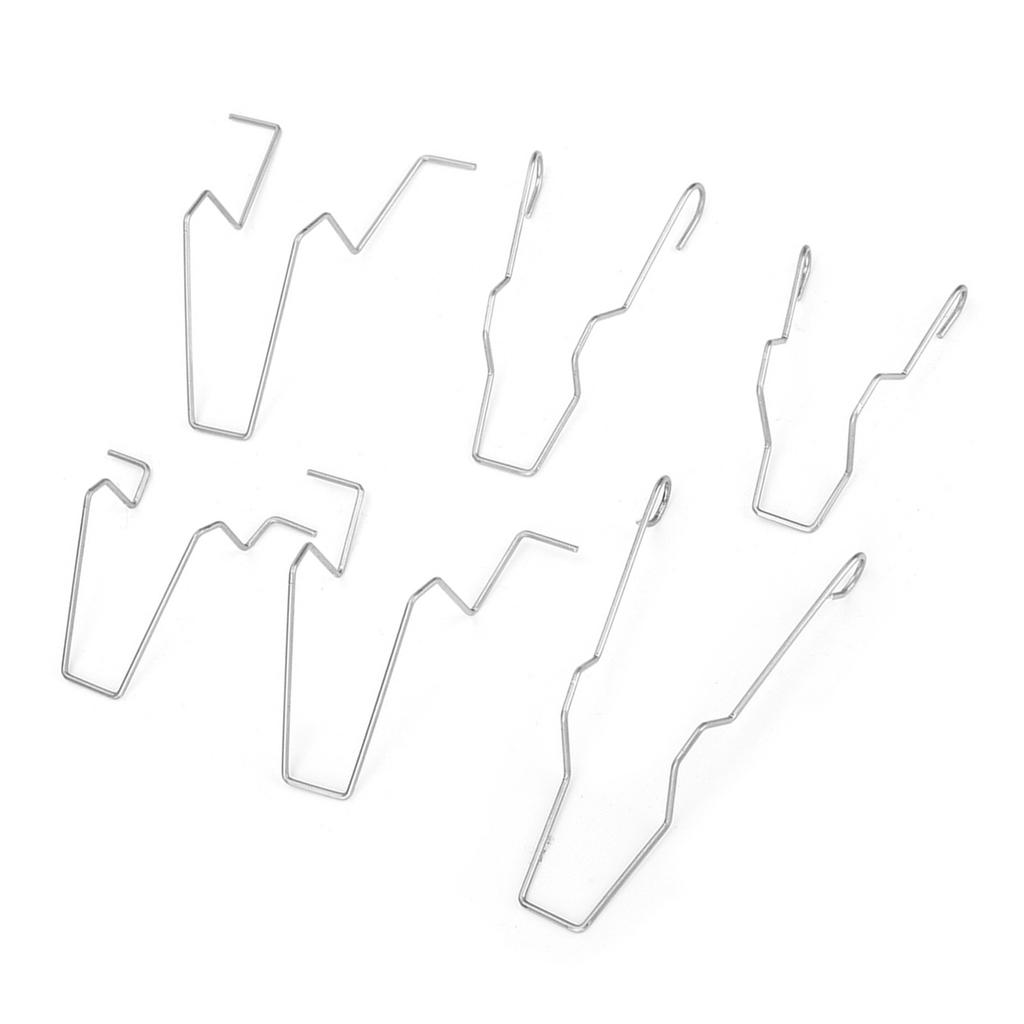 5ZHSFULLKIT 6PCS Steel Headlamp Headlight Dip Dipped Beam Head Lamp Bulb Retaining Spring Clip Clamp for H1 H3 H4 H7
