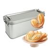 Rechteckige Metallblechdose Leerer Aufbewahrungsbehälter für Schmuck Stifte Kosmetik Süßigkeiten, Heim-Reise-Organizer, Dekorative Geschenkbox