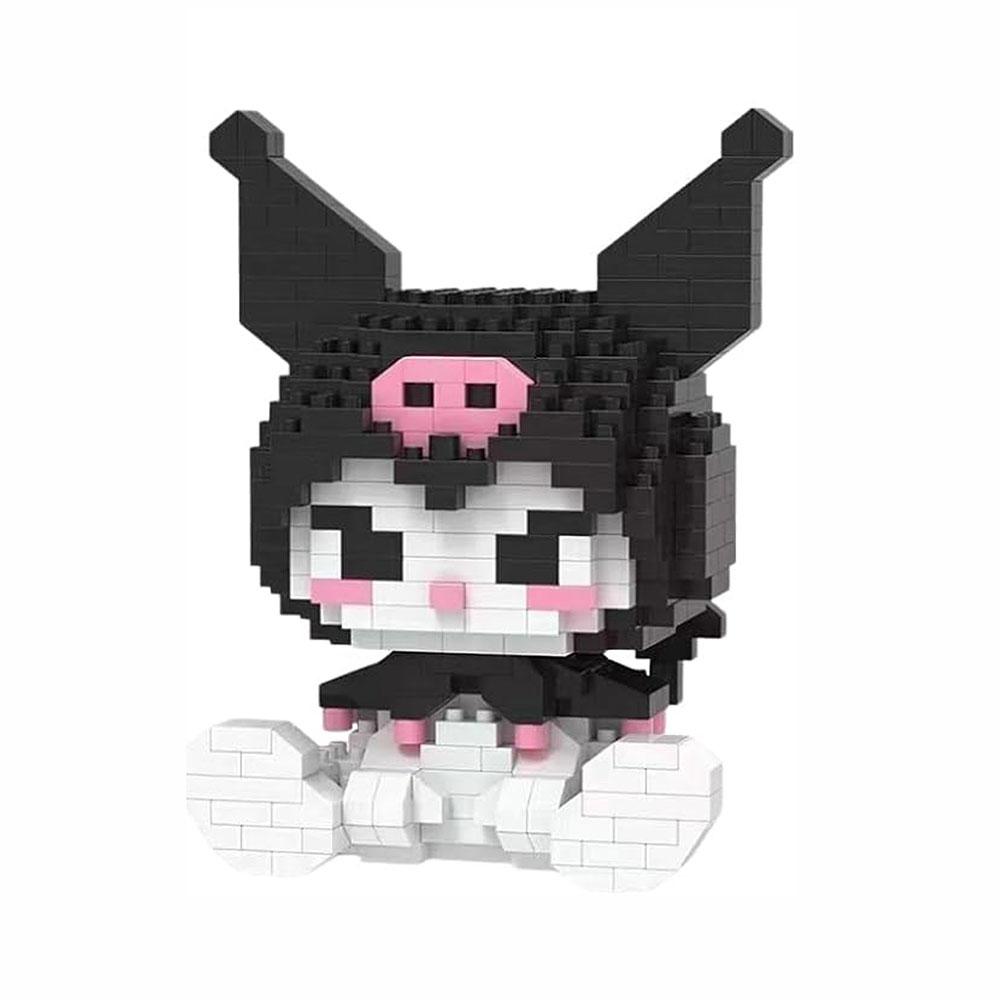 3D Kuromi Mini Cute Building Blocks Toys Kawaii Anime Figure Puzzles Model Kit