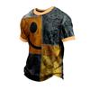 Men's Casual Short Sleeve Halloween Print Shirt for Party and Daily Wear
