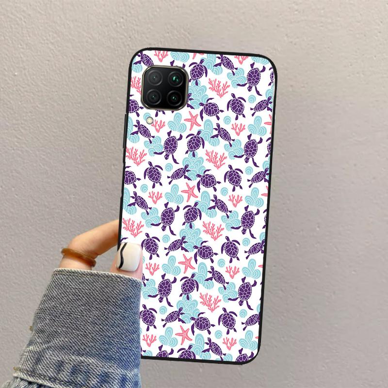 Sea Turtle For Huawei Nova Y73 Y72 Y61 Y91 Y70 Y60 Y90 12s 12i 11i 8i 9 10 SE P30 P40 Lite P60 Pro Case