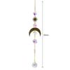 Kristall-Sonnfänger Mond Sonne Metallprisma Schmuck Anhänger Für Gartendekorationen