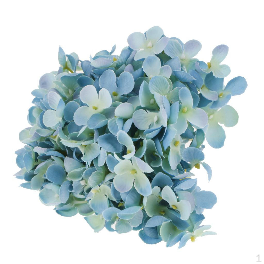 Шелковая композиция из гортензий Свадебный Домашний Dark Blue