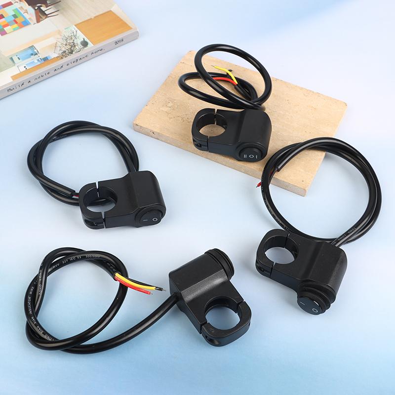 Universal Motorcycle Handlebar 1/2 Gear 3 Way Switch ON OFF Mini Driving Light Headlights Spotlights Controls Switch Moto Tools