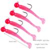 5pcs/4pcs/bag Jig Hook with Soft Lure Pesca Wobbler Artificial Bait Silicone Bait Sea Bass Carp Fishing Soft Tail Perch Bait