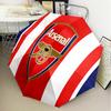 Arsenal Football Club Crest Automatic Folding Umbrella - 8-Rib Travel Umbrella with Auto Open/Close & Portable Gifts for Holidays or Birthdays