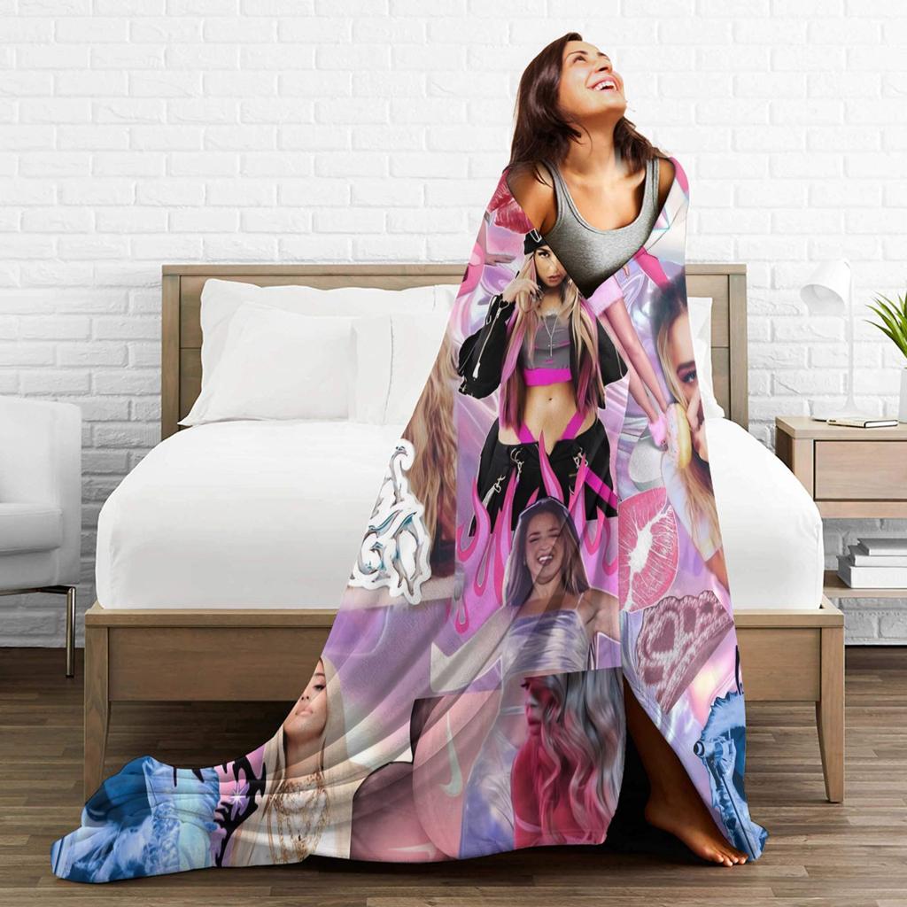 L-Lolas I-Indigos Spanish Blanket  Camping Flannel Bedding Throws For Couch Bed Soft Warm  Quality Bedspread Gift Idea