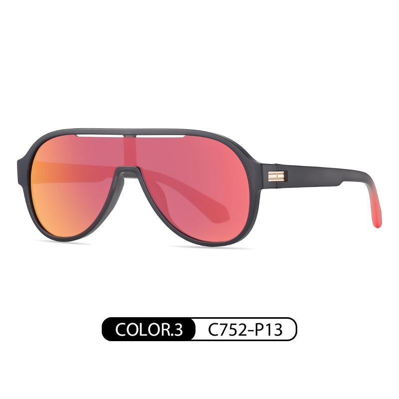 New Tr One-Piece Large Frame Sunglasses Fashionable Sunglasses Colorful Sunglasses