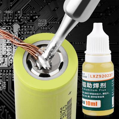 1 sztuka topnika do lutowania bez czyszczenia 10 ml płynny topnik do lutowania metalu aluminium miedź żelazo elektronika lutowanie baterii 18650/26650