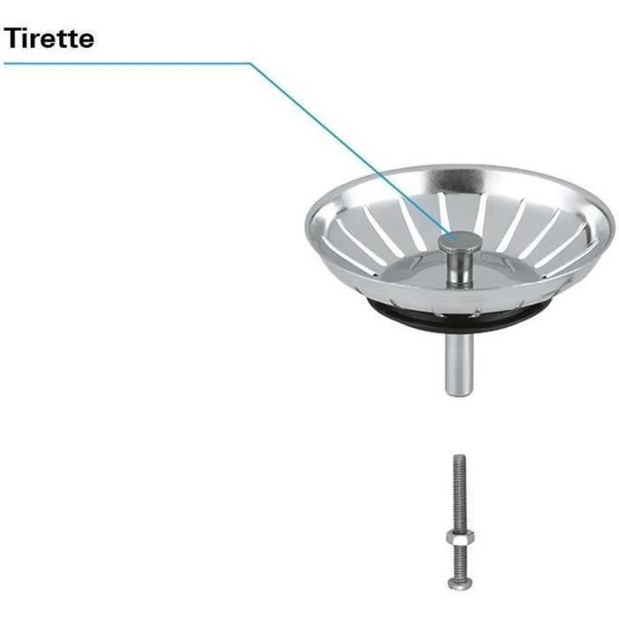 Waste Fitting - GROHE - Grid Strainer for Sink - Stainless Steel - Grid Type - Interior