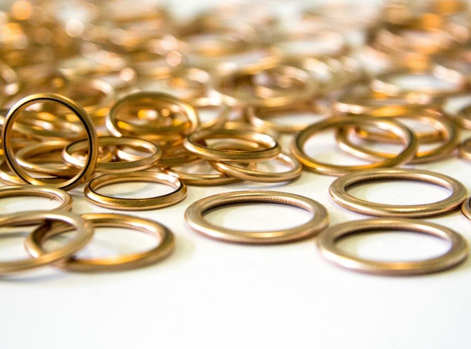 Copper gasket washer FI-8x12x1.5 KFC Poland