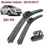 26"+16" J-Hook Frameless Front Wiper Blades for Hyundai Solaris, Accent RB, Kia Rio UB, Hyundai I20 PB, Kia Venga YN