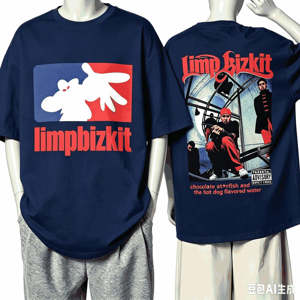 Limp Bizkit For Fan Gift Tshirt Unisex Unisex Harajuku Oversized Unisex Short Sleeve Streetwear High Quality Couples High Quality