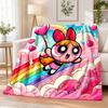 The Powerpuff Girls Flannel Throw Blanket Soft Warm Cozy For Sofa Bed Indoor Home Bedroom Use