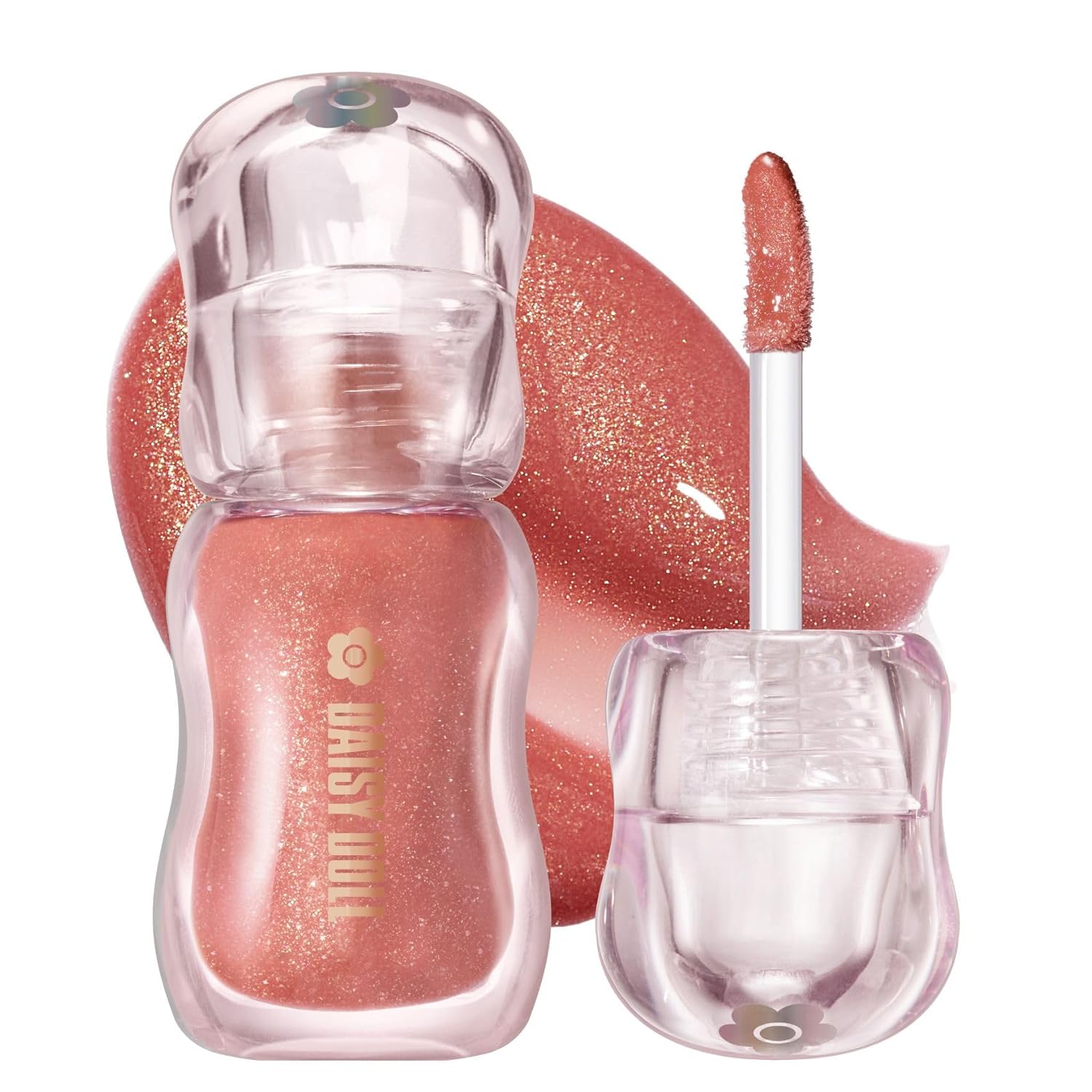 DAISY DOLL MARY QUANT Jewelry Syrup Gloss (03 Twilight Peach) Lip Glitter Shine Moisturizing