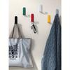 5pcs Adhesive Hooks, Coat Hooks, Adhesive Hangers, Wall Hooks, No Drilling Hooks for Hanging Bags, Towels, Loofahs, Keys, Hats, Kitchen, Bathroom