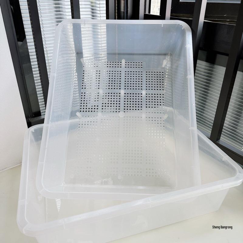 Upgraded XL Double-Layer Cat Litter Box with Turtle Design & Isolation Basin