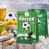 Kraft Paper Sticker Bags Football Theme Decoration Handmade Party Supplies J0MC