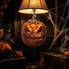 Halloween Kürbiskopf Maske Lichtabdeckung Maske, 3D Gruseliges Gesicht Lampe Spukhaus Beleuchtungszubehör Schirm für Veranda Garage, Tragbares Cosplay