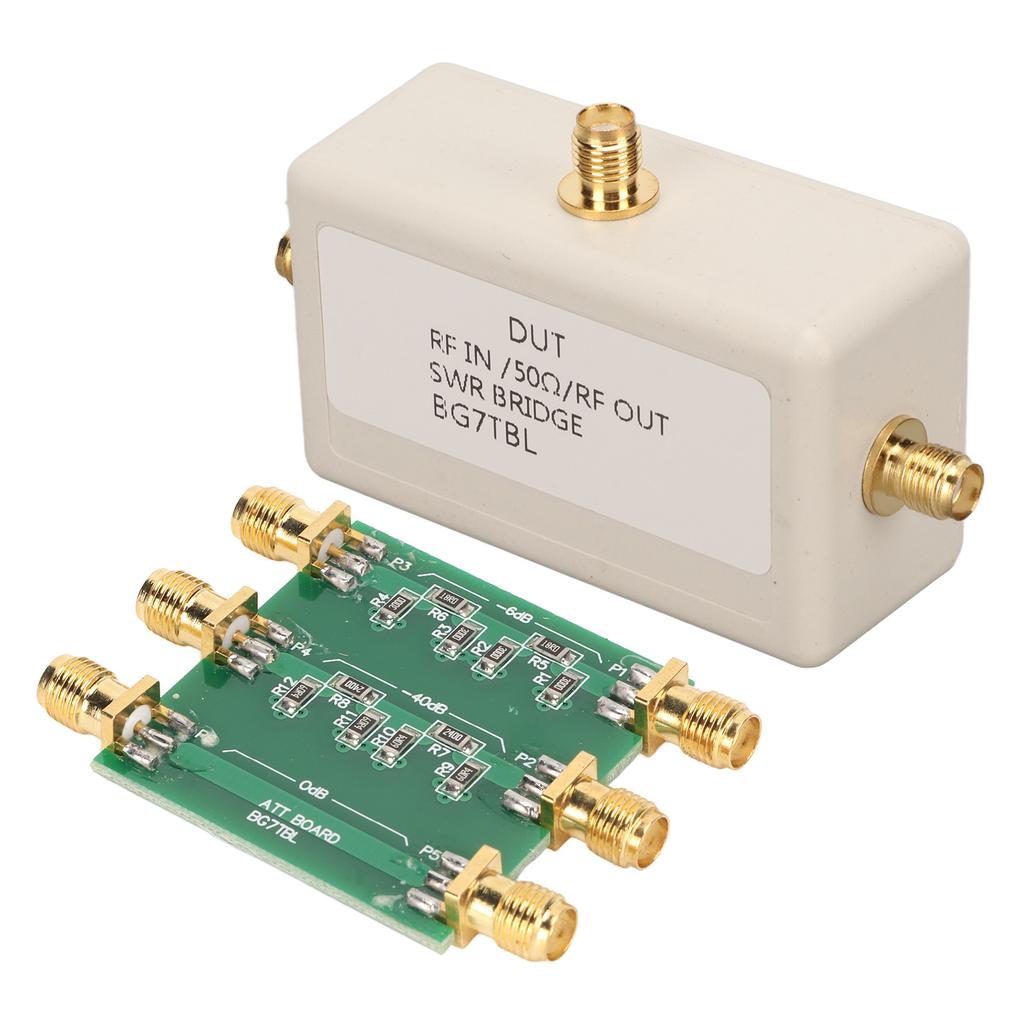 SWR High Power Bridge 1‑500Mhz 3 Ports Standing Wave Ratio Bridge for Antenna Measurement RF
