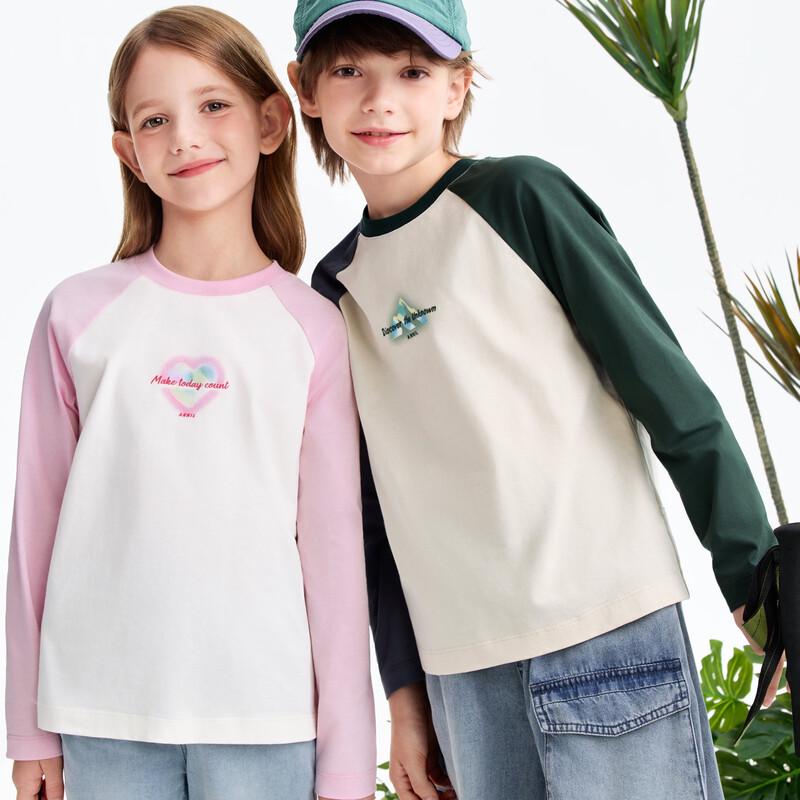 Annil Kids' Cotton Quick-Dry Long Sleeve T-Shirt