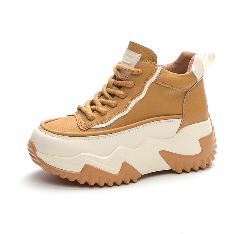 Daddy Shoes Girl 2025 Autumn New Korean Edition Thick-soled Inner Height Increasing Versatile Explosive Casual Fashion Female Student Shoes