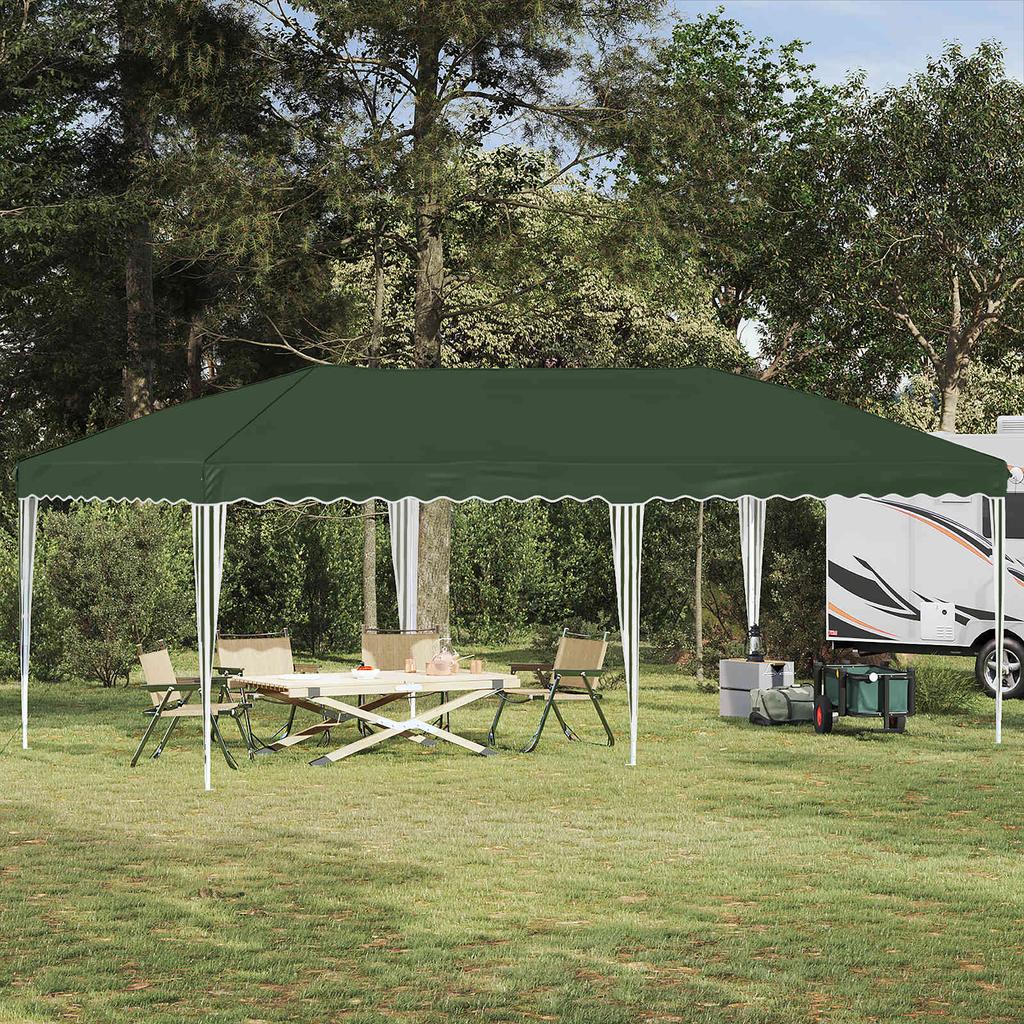 Pop Up Party Tent 575 X 290 X 245 Cm Green