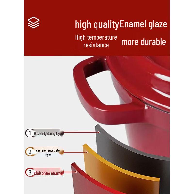 Kambach 22cm Vibrant Enamel Cast Iron Stockpot