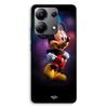 Coque téléphone - MANIACASE - Xiaomi Redmi Note 13 4G - Silicone TPU - Mickey ballons colorés - Noir