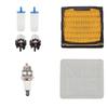 Multi Component Filter Kit with Air and Fuel Filters and Matchcaps for Partner For K760 K770 Concrete Saw 525470601 590710201