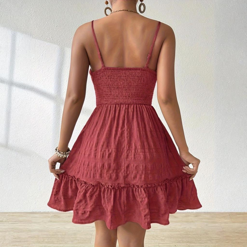 Sleeveless Women's Dress Casual Flowy A-Line Midi Tshirt Dresses With Pockets Crewneck Vocation Boho Beach Sundress