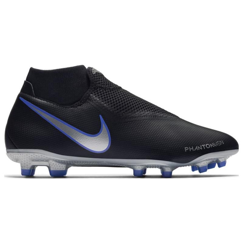 Nike Phantom Vision Academy DF M FG MG Anti-Slip Durable Football Shoes Men Football Shoes Black AO3258-004