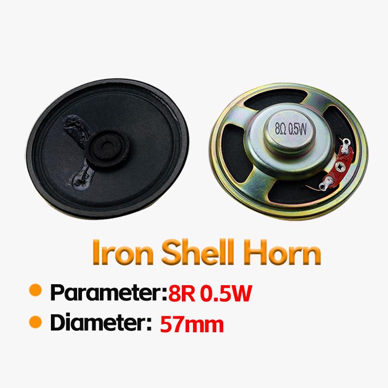 2pcs 8R 0.5W Speakers Various Sizes 20mm-66mm Diameter for Audio Equipment Replacement