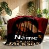 Personalisierte Michael Jackson Druckdecke mit individuellem Namen, Heimdekoration, Schlafzimmer, Sofa, Camping, Couch, Geschenke für Geburtstag WeihnachtenEnthusiasten
