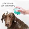 Cat Dog Pet Bath Brush Shampoo Massage Brush Puppy Cat Massage Comb Grooming Brush Soft Silicone Scrubber Shower Brushes Pet Accessories Cleaning