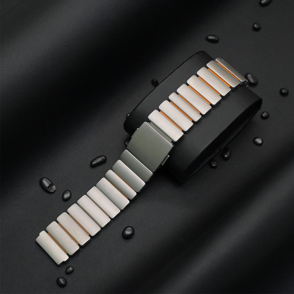 22mm Titanium Band for Huawei Watch GT6 Pro 46mm GT5Pro Luxury Bussiness Strap Metal Bracelet for Seiko for Amazfit Balance 3 2R