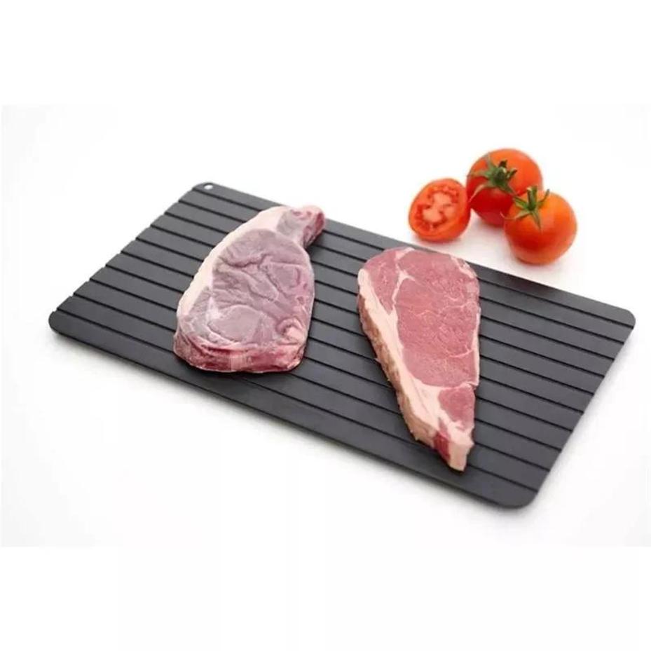 

1 Pcs Frozen Food Fast Defrost Tray Fast Thaw Meat Fruit Quick Defrosting Plate Board Defrost Tray Thaw Master Kitchen Gadgets 23 X 16.5 X 0.2cm