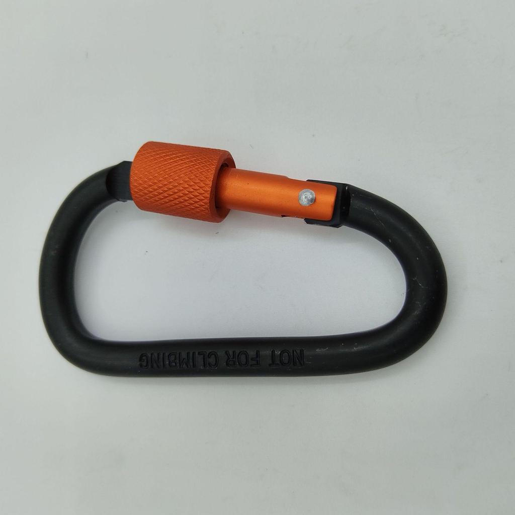 Bold No. 8 Aluminum Locking Hook D-Ring Carabiner Quick Link Nut Buckle for Backpacks