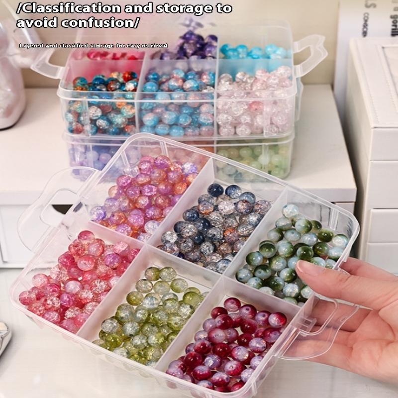 1/2/3/4 Tier Transparent Adjustable Stackable Compartment Slot Plastic Storage Box For Organizing Toys Jewelry Accessories