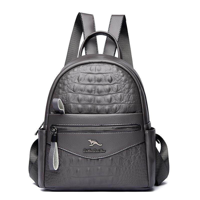 

Женская сумка 2025 новая модная для среднего возраста из мягкой кожи сумка для мамы универсальная и легкая женская сумка через плечо маленькая квадратная сумка, будет одна штука серый