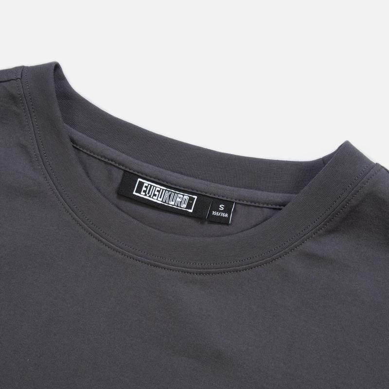 Evisu Letter Pattern Printed Round Neck Short Sleeve Drop Shoulder T-Shirt Women T-Shirt 2ESGNW2TS621BFCT