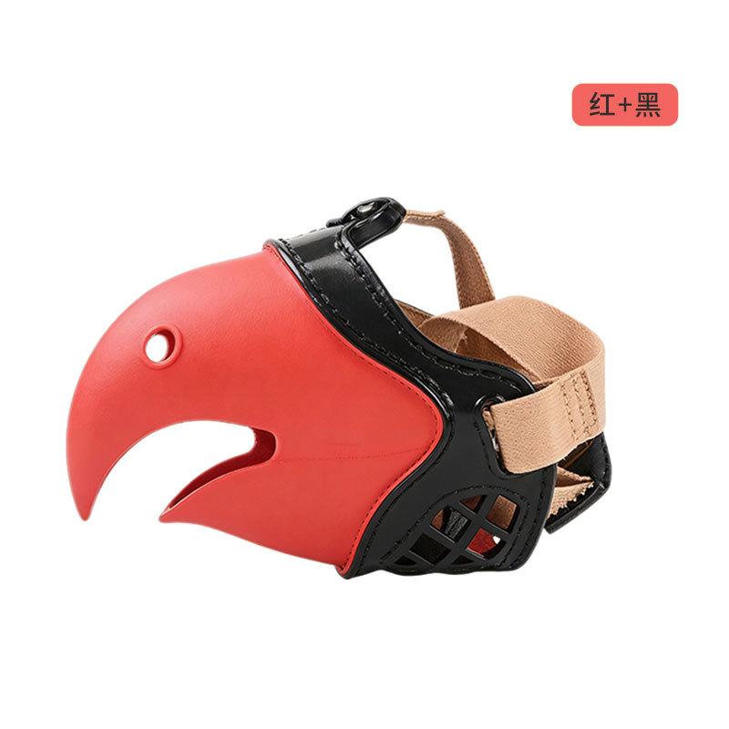 

Намордник для собаки из ТПЭ Противоукус Против лая Беспорядочное питание Намордник для собаки Форма попугая Маленькая собака Большая домашняя собака Стопор от лая S красный