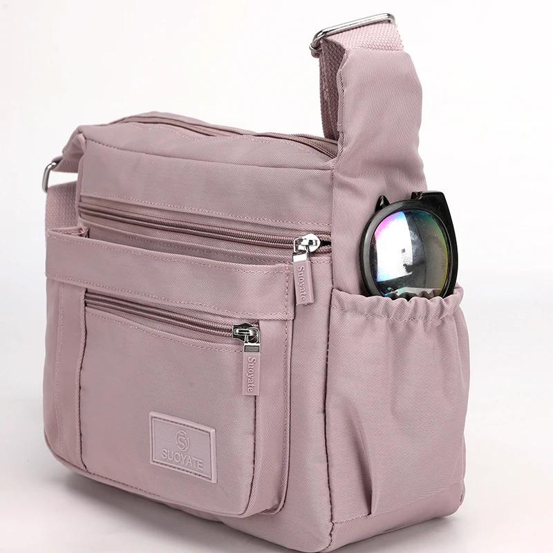 Modische Umhängetasche für Damen, Messenger-Tasche aus wasserdichtem Nylon, Damenhandtasche