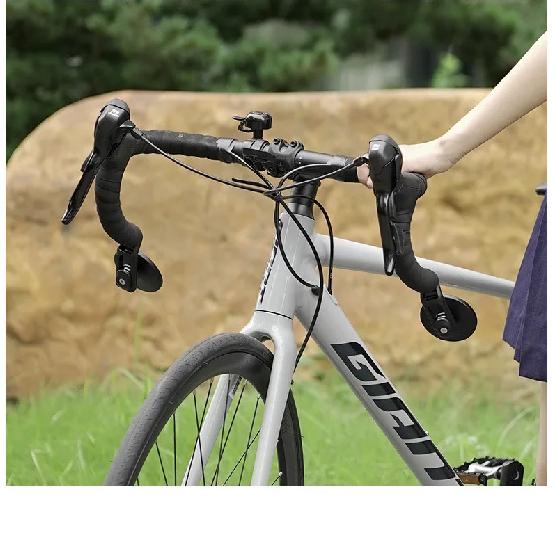 1pc Bicycle Handlebar End Rear View Mirror 360 Degree Adjustable Length Bar End Plug Convex Mirror for Road Mountain Bike